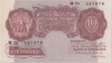 TEN SHILLINGS BANKNOTE MAHON REF SHILL - 40 - 10 SHILLINGS BANKNOTES - Cambridgeshire Coins