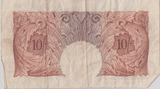 TEN SHILLINGS BANKNOTE O'BRIEN REF SHILL - 41 - 10 SHILLINGS BANKNOTES - Cambridgeshire Coins