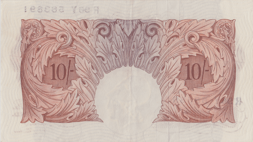TEN SHILLINGS BANKNOTE O'BRIEN REF SHILL - 56 - 10 SHILLINGS BANKNOTES - Cambridgeshire Coins