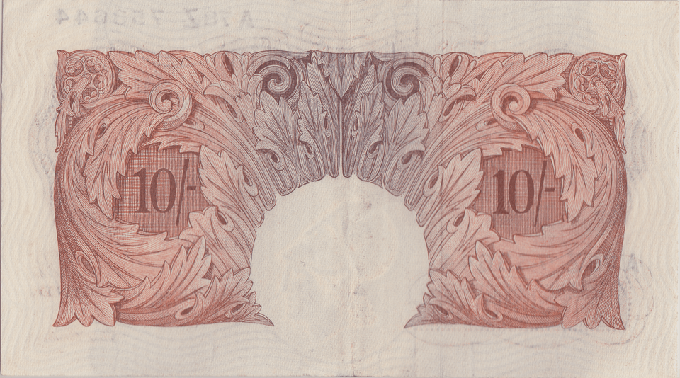TEN SHILLINGS BANKNOTE O'BRIEN REF SHILL - 58 - 10 SHILLINGS BANKNOTES - Cambridgeshire Coins