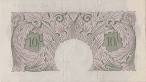 TEN SHILLINGS BANKNOTE PEPPIATT REF SHILL - 47 - 10 SHILLINGS BANKNOTES - Cambridgeshire Coins