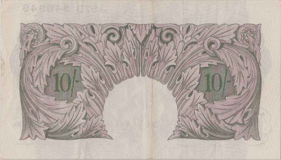 TEN SHILLINGS BANKNOTE PEPPIATT REF SHILL - 48 - 10 SHILLINGS BANKNOTES - Cambridgeshire Coins
