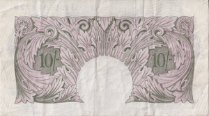 TEN SHILLINGS BANKNOTE PEPPIATT REF SHILL - 70 - 10 SHILLINGS BANKNOTES - Cambridgeshire Coins