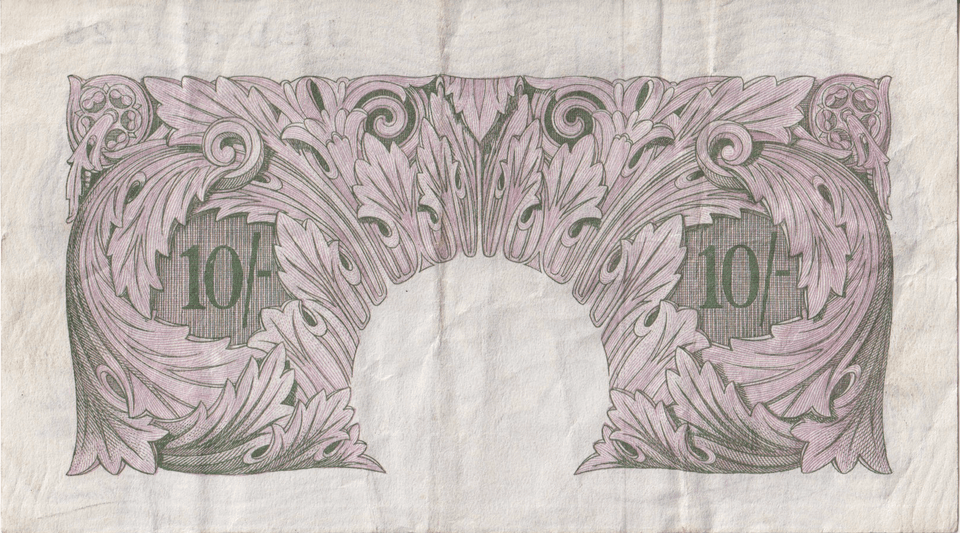 TEN SHILLINGS BANKNOTE PEPPIATT REF SHILL - 70 - 10 SHILLINGS BANKNOTES - Cambridgeshire Coins