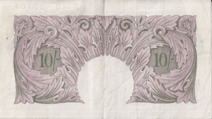 TEN SHILLINGS BANKNOTE PEPPIATT UNCIRCULATED REF SHILL - 69 - 10 SHILLINGS BANKNOTES - Cambridgeshire Coins