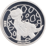TOY STORY SILVER PLATED REX TOKEN ( PROOF ) - OTHER TOKENS - Cambridgeshire Coins