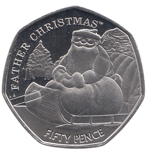 2020 50P FATHER CHRISTMAS ( BU )