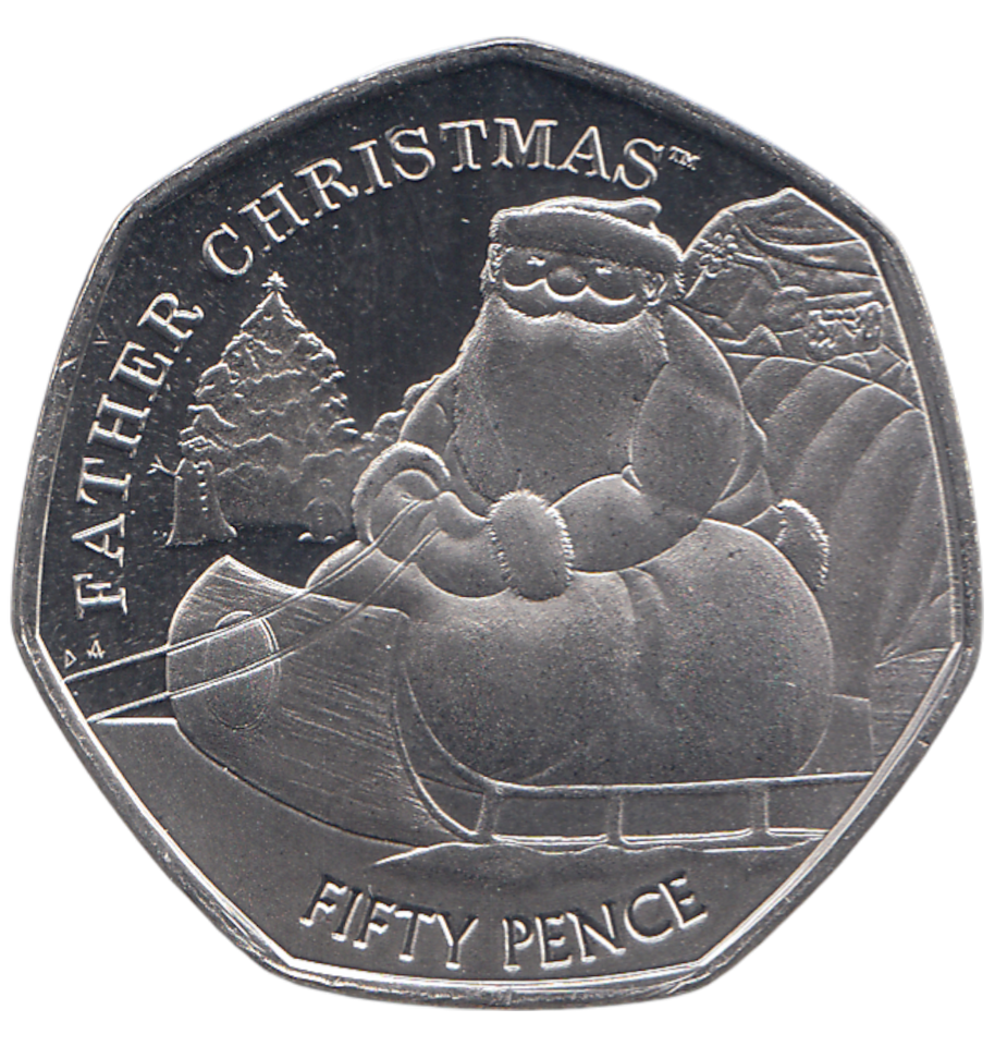 2020 50P FATHER CHRISTMAS ( BU )