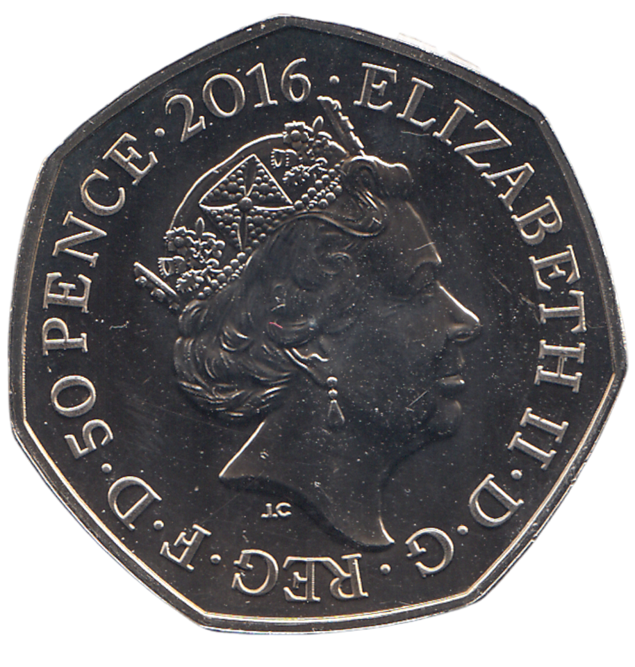 2016 50P JEMIMA PUDDLE DUCK ( BU )