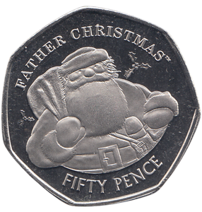 2018 50P FATHER CHRISTMAS ( BU )