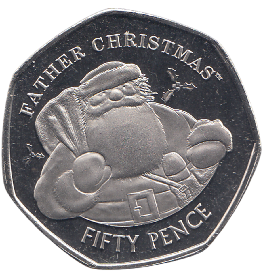 2018 50P FATHER CHRISTMAS ( BU )