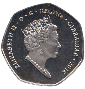 2018 50P FATHER CHRISTMAS ( BU )