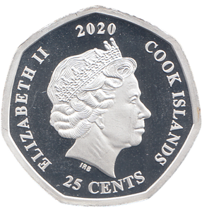 2020 SILVER PROOF 50P SHAPE 25 CENTS 80 YEARS OF FANTASIA