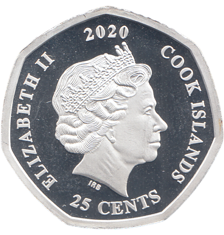 2020 SILVER PROOF 50P SHAPE 25 CENTS 80 YEARS OF FANTASIA
