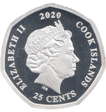 2020 SILVER PROOF 50P SHAPE 25 CENTS 80 YEARS OF FANTASIA