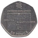 2011 50P LONDON OLYMPIC OFFSIDE RULE EXPLAINED