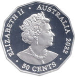 2022 SILVER 50 CENTS AUSTRALIA