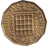 1958 THREEPENCE ( BU )