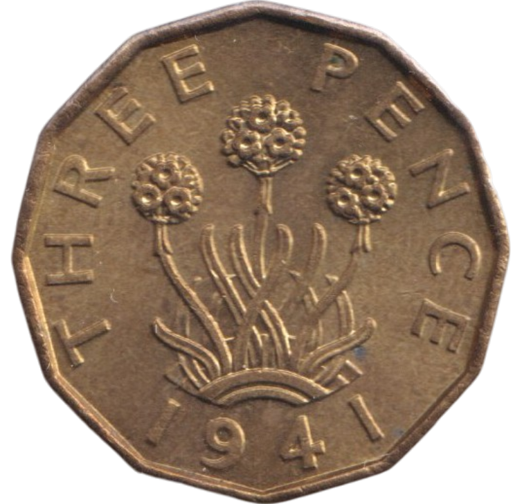 1941 THREEPENCE ( BU )