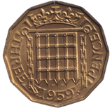 1959 THREEPENCE ( BU )