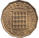 1964 THREEPENCE ( BU )