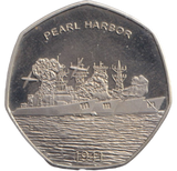 2019 PROOF LIKE 50P PEARL HARBOUR
