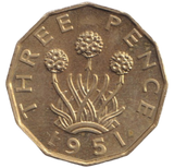 1951 THREEPENCE ( PROOF )