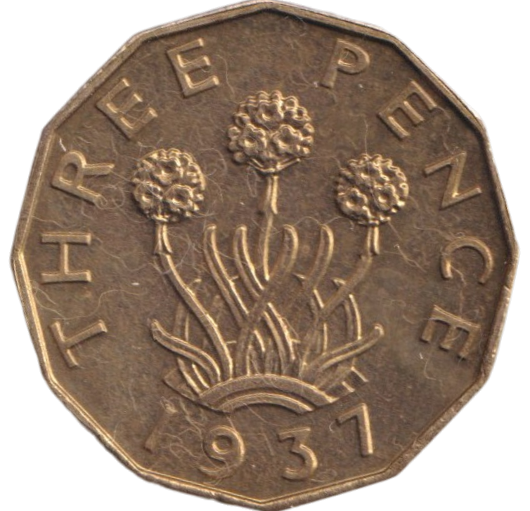 1937 THREEPENCE ( PROOF )