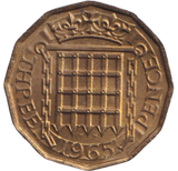 1965 THREEPENCE ( BU )