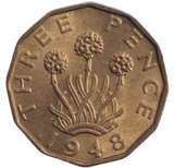 1948 THREEPENCE ( BU )