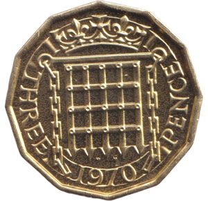 1970 THREEPENCE ( PROOF )