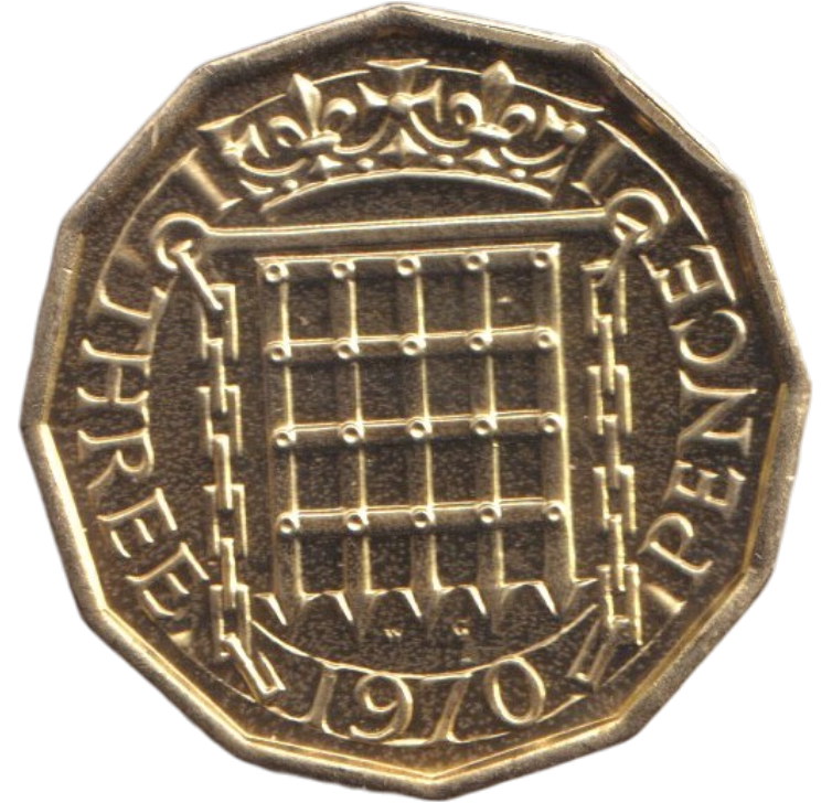 1970 THREEPENCE ( PROOF )