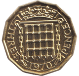 1970 THREEPENCE ( PROOF )