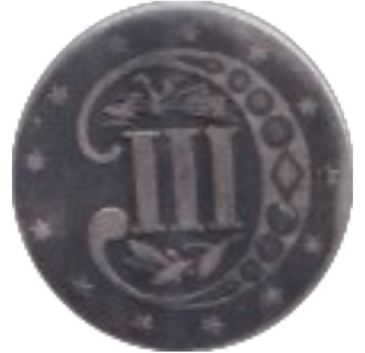 1856 SILVER USA THREE PENCE