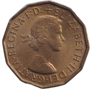 1965 THREEPENCE ( BU )