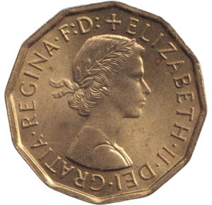 1962 THREEPENCE ( BU )
