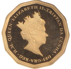 2021 SILVER PROOF GOLD PLATED TRISTAN DA CUNHA 3 PENCE