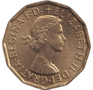 1961 THREEPENCE ( BU )
