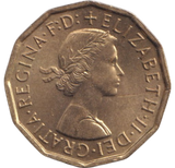 1961 THREEPENCE ( BU )