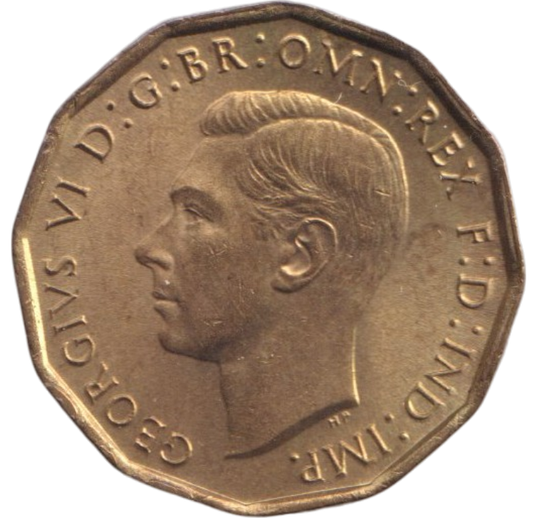 1944 THREEPENCE ( BU )