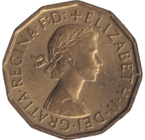 1960 THREEPENCE ( BU )