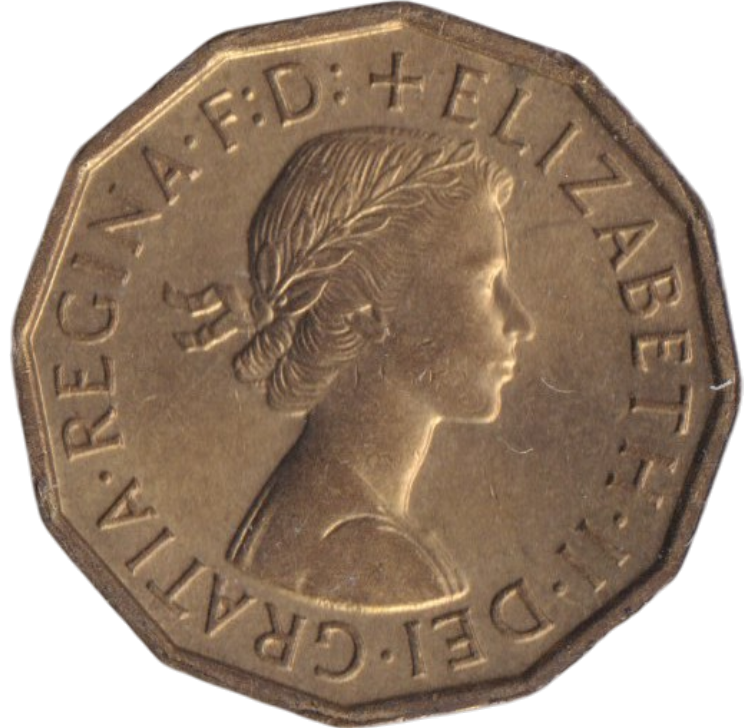 1960 THREEPENCE ( BU )