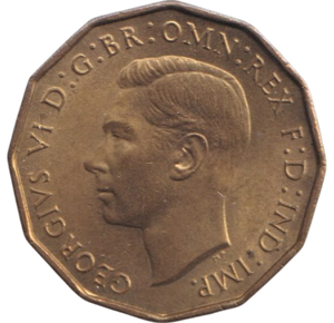 1937 THREEPENCE ( BU )