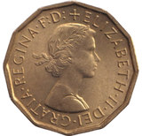 1964 THREEPENCE ( BU )