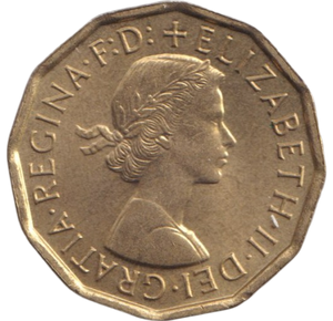 1967 THREEPENCE ( BU )
