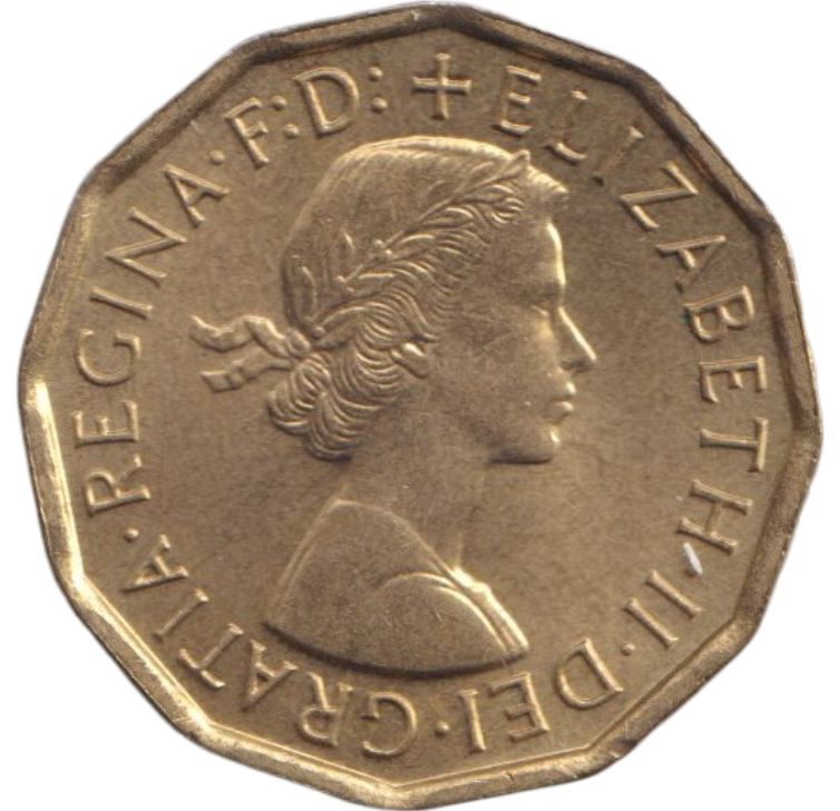 1967 THREEPENCE ( BU )