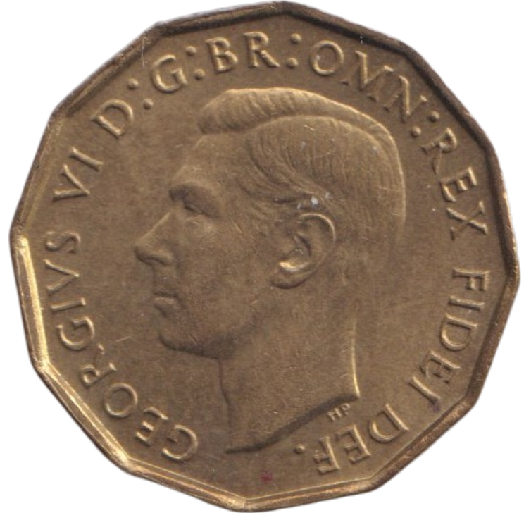 1952 THREEPENCE ( BU )
