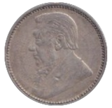 1896 SILVER SOUTH AFRICA SIX PENCE