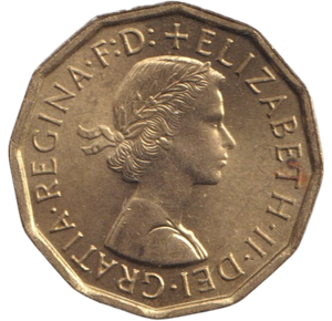 1963 THREEPENCE ( BU )