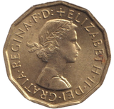 1963 THREEPENCE ( BU )